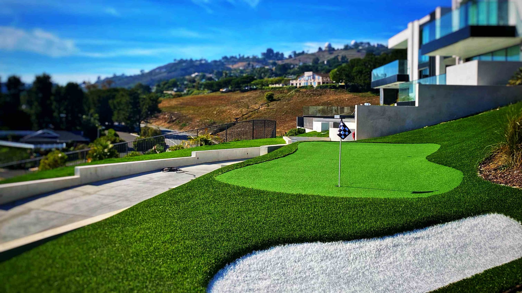 Artificial grass and synthetic turf photos and images gallery